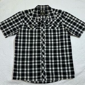 Under Armour Black and White Checkered Men's Shirt